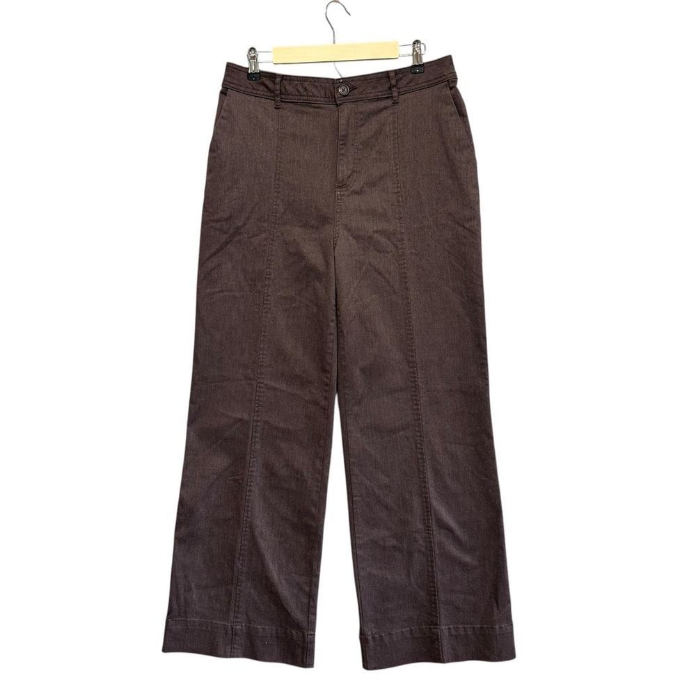 Bagatelle Collection Wide Leg Pants Womens Sz 12 Crop High Rise City Modern Prep